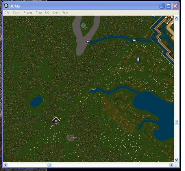 This UOAM one is showing that patio, but the location of the keep is directly south of that spot.
