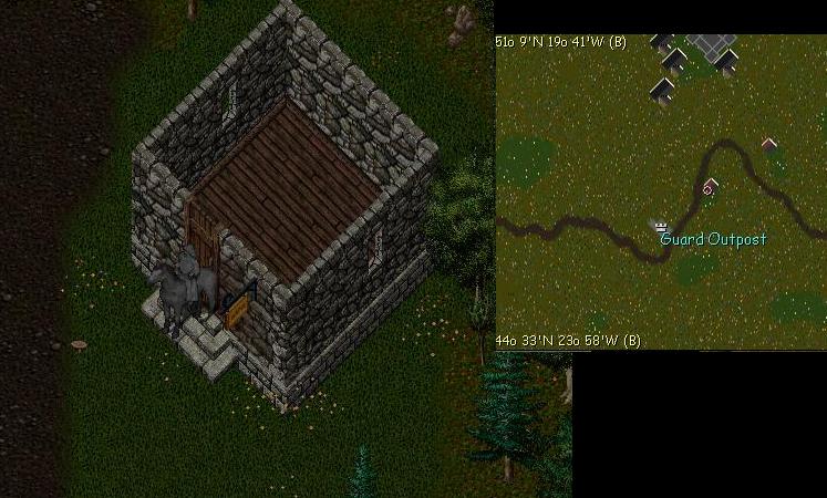 The Southern house closest to Guard Outpost