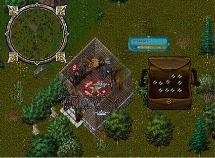 Our Yew Gate location, just North-West of the Yew Moongate.