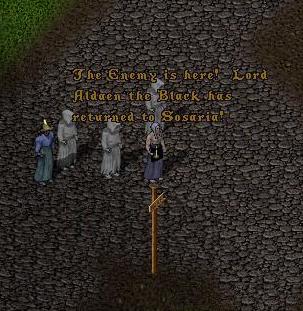 The masses are warned about Lord Aldaen the Black.